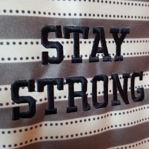 "STAY STRONG" Initials wristlet